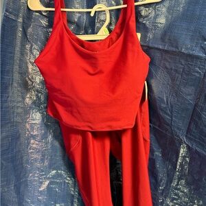 Old navy active set. Red. Size large. New with tags!